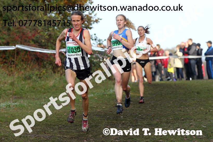 Senior women, National Cross Country Relays, Berry Park, Mansfield. Photo: David T. Hewitson/Sports for All Pics